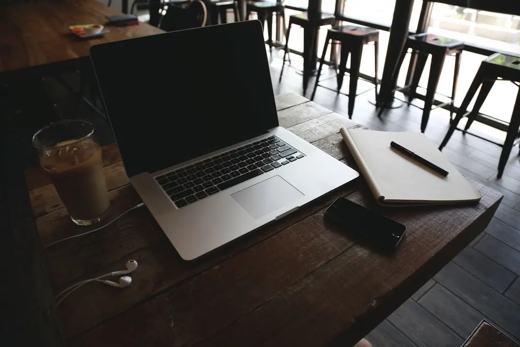 Coffee laptop notebook