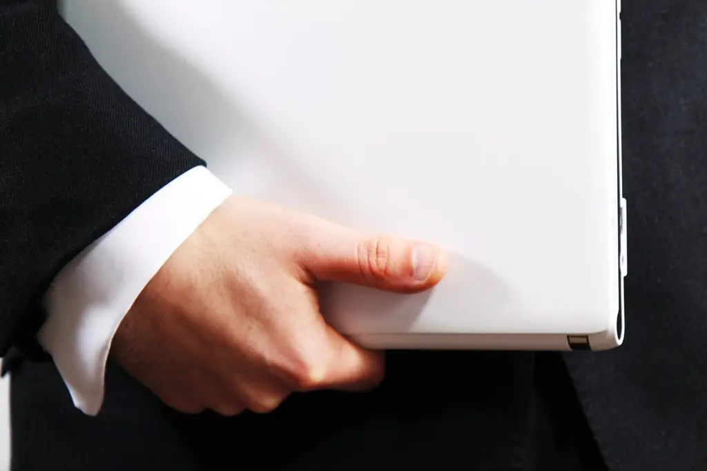 Businessman laptop office